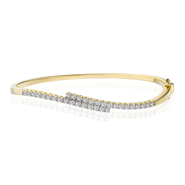 Lab Diamond Bangle 0.50ct in 18K Gold Vermeil